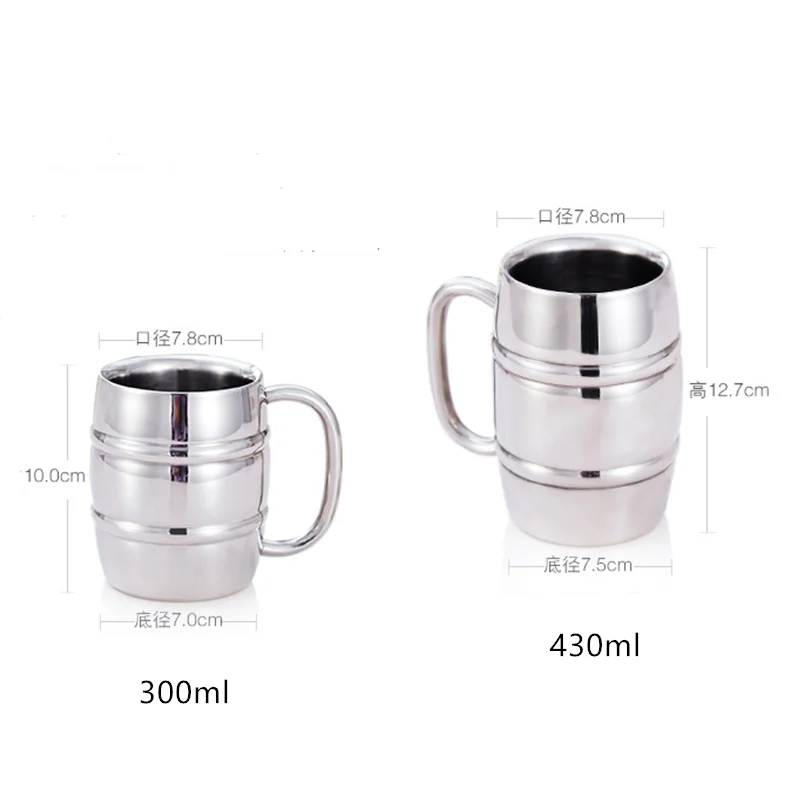 

Stainless Steel Double Wall Beer Mug Metallica Coffee Cup Teacup Travel Water Cup High Quality Bar Party Drinkware Mugs Gifts