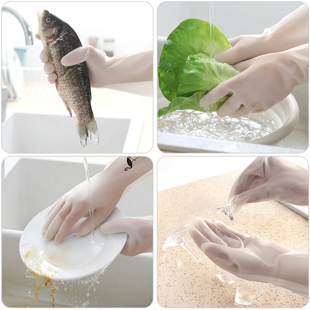 Перчатки для мытья посуды Pawaca кухонные перчатки Овощная посуда с изображениями