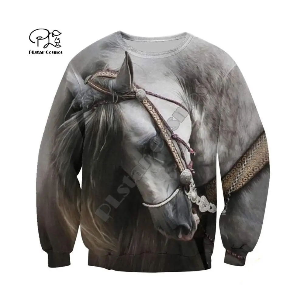 Спортивный костюм PLstar Cosmos с принтом Love Horse для мужчин и женщин художественный