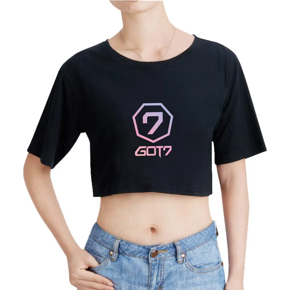 GOT7 футболки новые модные повседневные хлопковые с коротким рукавом летние