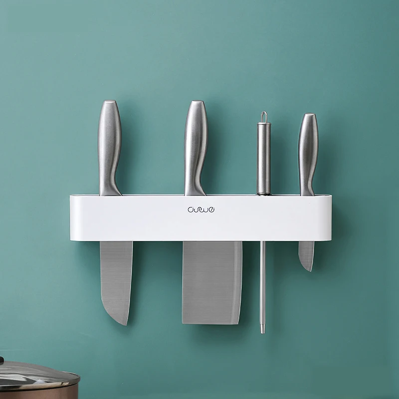 

Kitchen Organizer Rack Multifunction Tableware Spoon Knife Storage Towel Shelf Wall-Mounted with Hook Home Accessories