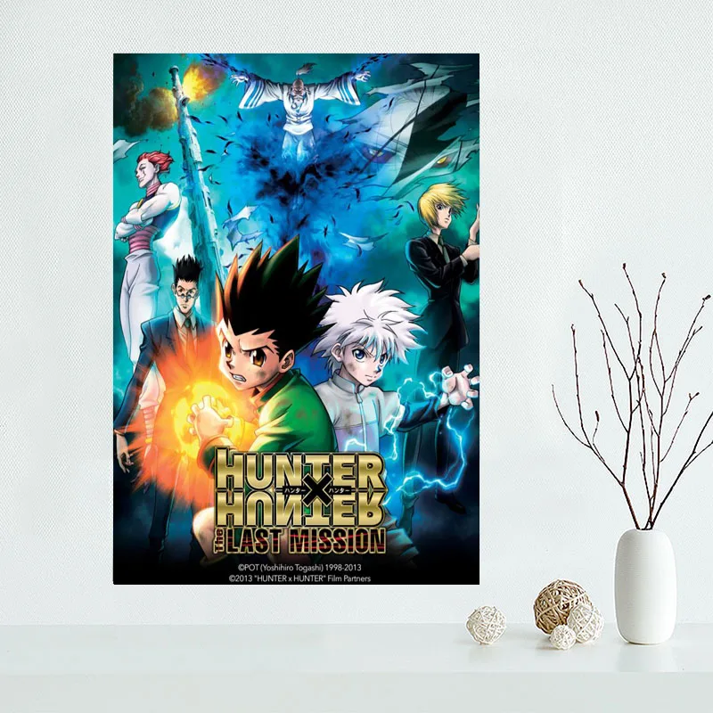 

Холст для картины на индивидуальный заказ современный настенный Декор Hunter X Hunter Аниме постер тканевые плакаты и принты подарок для дома мальчика спальни