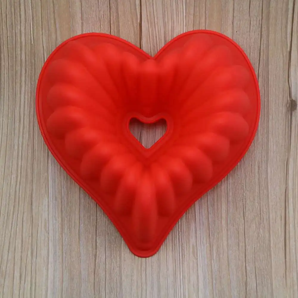 Форма для торта в форме сердца силиконовая форма кексов маффинов инструмент