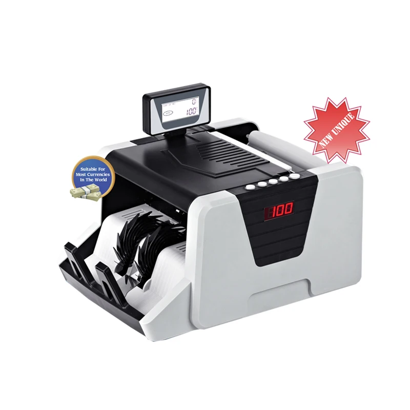 Счетчик денег Поддержка мульти валютный счет автоматическое обнаружение с УФ Mg Mt