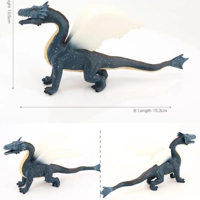 

Simulation Animal Model Western Warcraft Sea Dragon Flying Dragon Solid Dinosaur Plastic Children's Toy Gift Birthday Gift