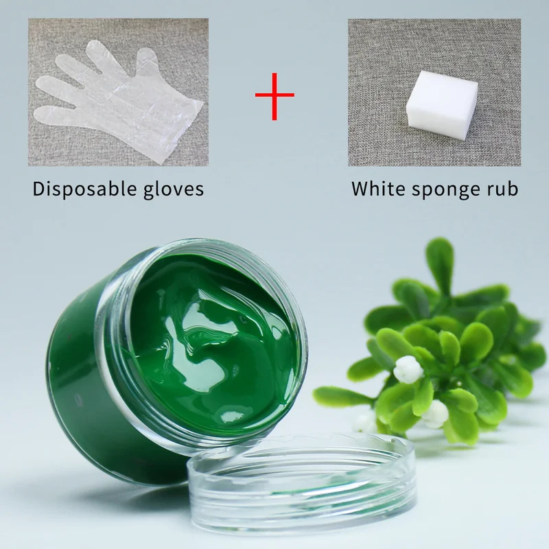 Паста для кожи-фруктовый зеленый цвет кожаный мешок диван обувь одежда 30 мл