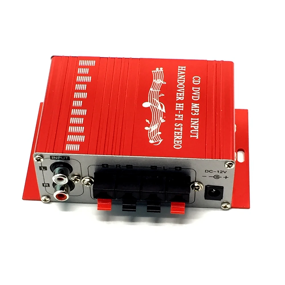 styleB-red MA-700 мини аудио усилитель USB MP3 FM HiFi усилитель мощности с пультом дистанционного управления для домашнего автомобиля стерео усилитель - Цвет: styleB-red