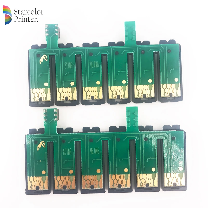 Звезда Цвет 6 T0851 T0856 T0821N T0826N T0791 T0796 дуги чип для СНПЧ Epson 1390 T50 принтер непрерывной
