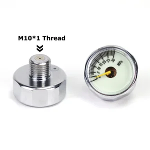 Новый мини манометр для пейнтбола, страйкбола, PCP, 30 мпа, аксессуары для воздуха со светящимся ночником, М10*1 нитка