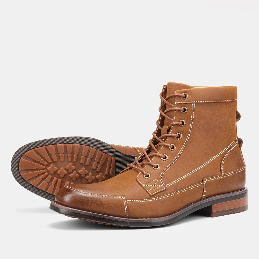 

Classic Men's Boots High Quality Leather Men Shoes Brand Men Formal Boots Outdoor Waterproof Men Ankle Boots Zapatos De Hombre