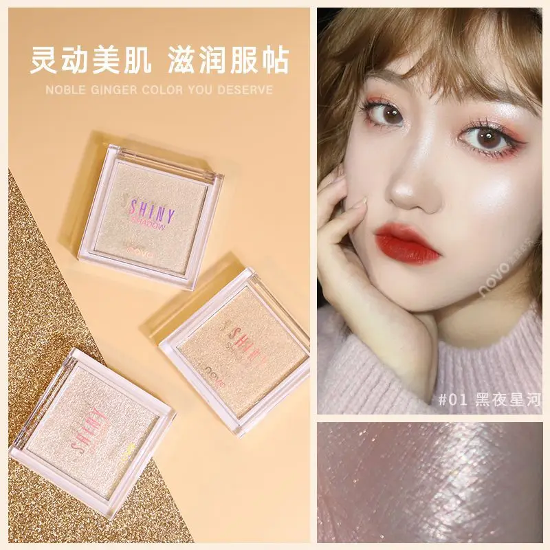 Новый Хайлайтер для макияжа Палитра лица бронзер пудра яркий Шиммер Косметика