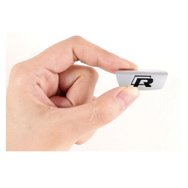 Украшение рулевого колеса автомобиля R металлическая наклейка с логотипом для