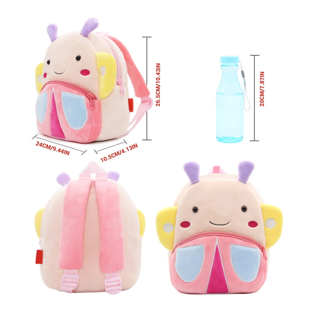 Детский милый плюшевый мини рюкзак с изображением героев мультфильмов бабочек