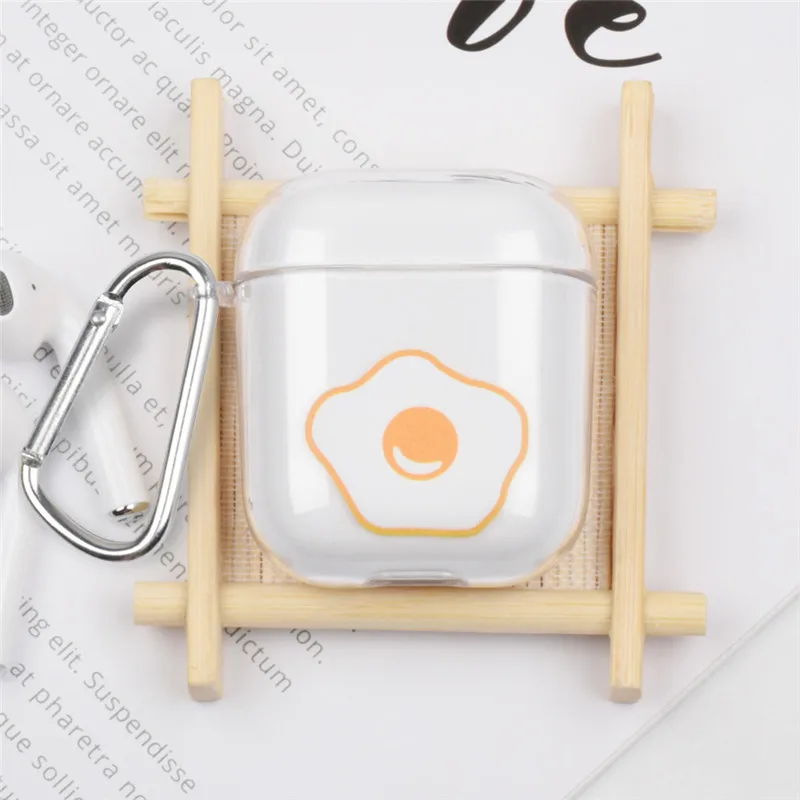 Чехол OTTWN с фруктовым узором для Airpods 1 2, милый чехол для наушников AirPods, мультяшная bluetooth-гарнитура, сумка, корпус из поликарбоната, силиконовый чехол