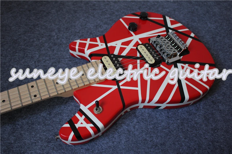 Горячая продажа Вольфганг стиль EVH электрогитара клен гриф гитарра электрика DIY