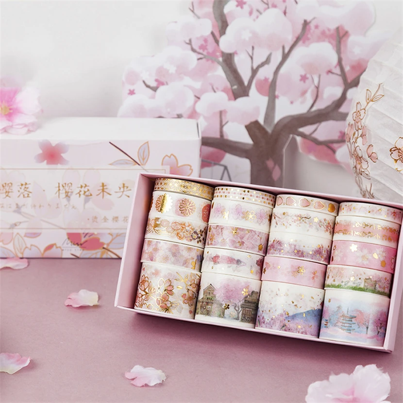 

20 rolls washi tape set cute floral washitape kawaii washitapes Bronzing Stickers masking tapes adhesiva decorative tape Washi