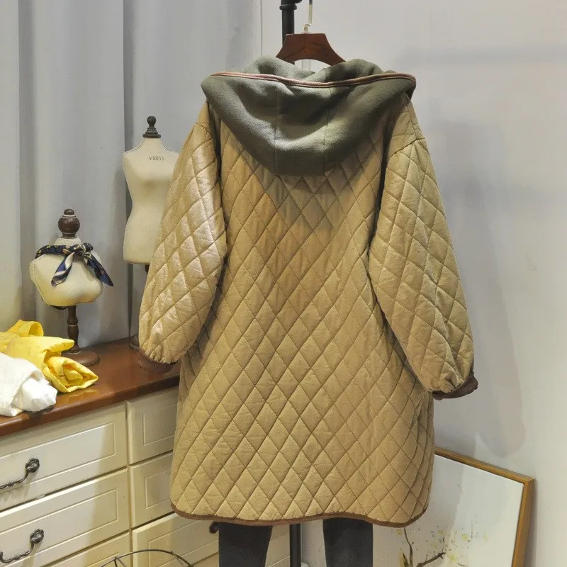 Зимняя Женская Толстая теплая парка с подкладкой длинное пальто повседневная