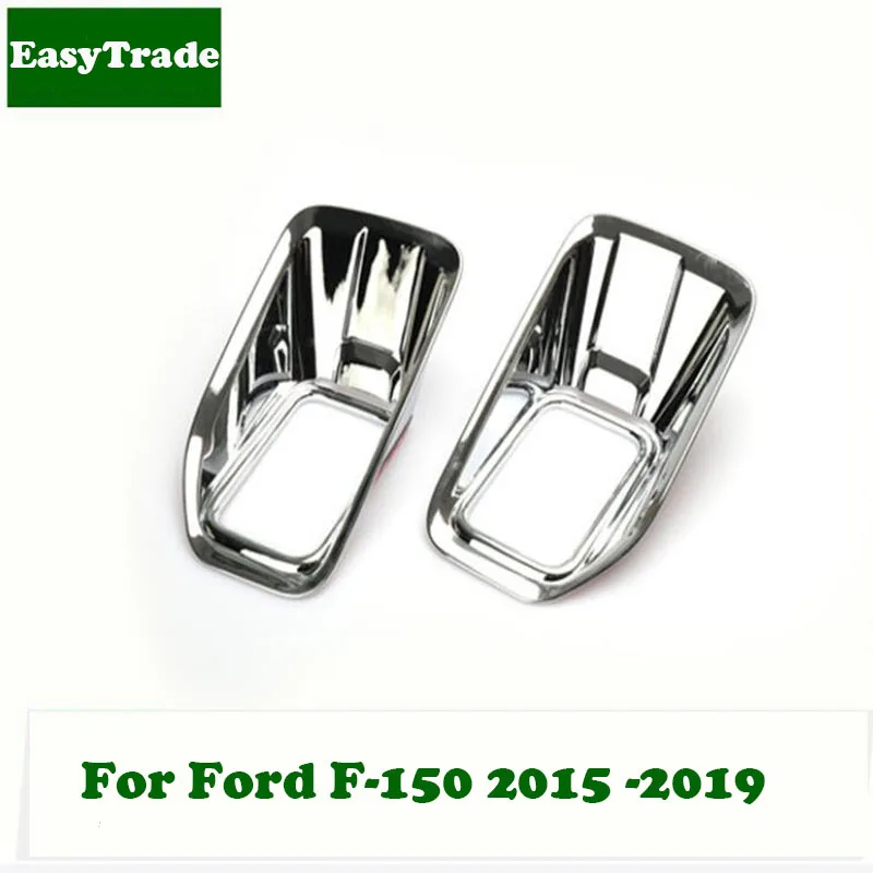 

For Ford F-150 2015-2019 accessories ABS Chrome Front Rear fog lights cover frame trim Exterior decoration car styling 2pcs