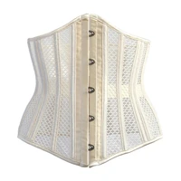 waist trainer corset 26 steel bones waist shapers girdles mercerized fabric cleavage tops shaper slimming body waist bustiers