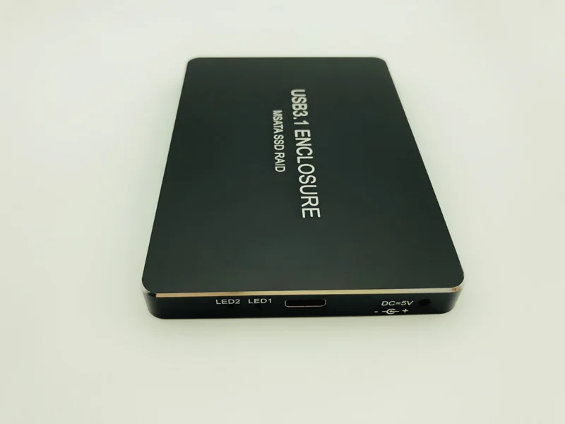 Корпус для SSD USB C USB3.1 Type на 2 порта MSATA Raid 0 1 PM мобильного жесткого диска корпус HDD