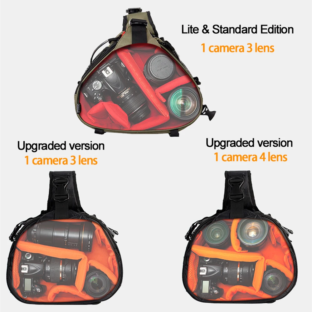 Сумка-слинг Caden для цифровой зеркальной камеры водонепроницаемый ранец на плечо