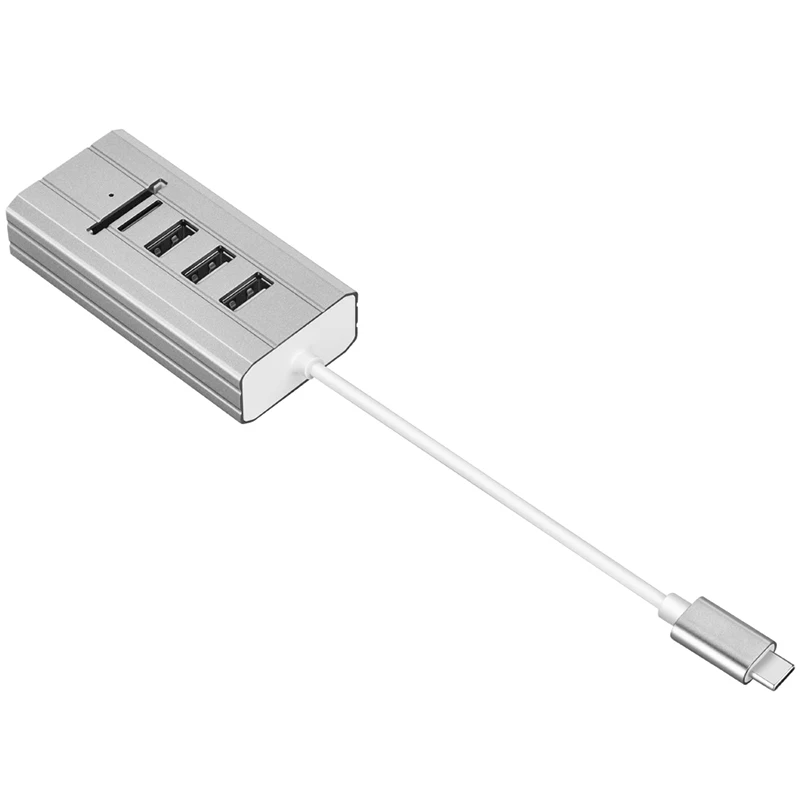 Usb-хаб 3,0 type C концентратор USB 3,0 разветвитель 3 порта мульти с SD TF кард-ридером поддержка внешняя независимая звуковая карта USB C концентратор