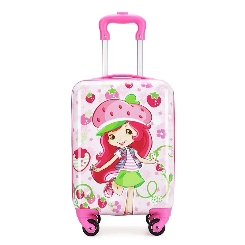 Cartoon Suitcase 18,5 дюймов детский мультяшный чемодан на колесиках, детская тележка на колесиках для багажа компьютера, для девочек, чемодан для путешествий, милый багаж для детей - Цвет: Cartoon Suitcase