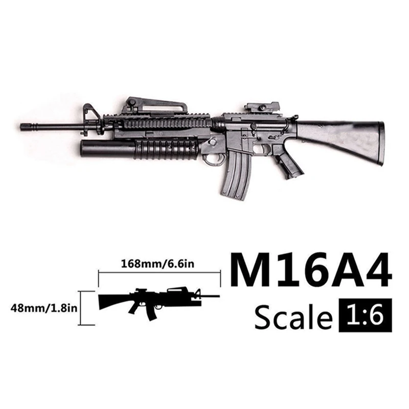 Черный 1:6 1/6 модель ружья пластиковый сборный солдат 1" фигурка 98 к G43 винтовка тип 38 крышка M200 снайперская винтовка игрушка для ролевых игр для мальчиков подарок - Цвет: Черный