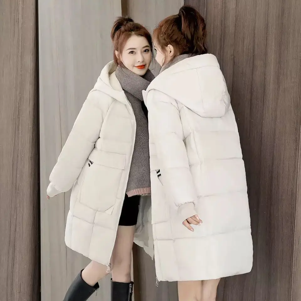 Fashion Windproof Thick Jacket Women Winter Outerwear Coats Female Long Casual Warm Oversize puffer jacket Student Parka branded