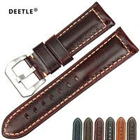 deetle bestselling watch accessories watchbands italian vintage leather watch band leather strap for panerai watch bracelet
