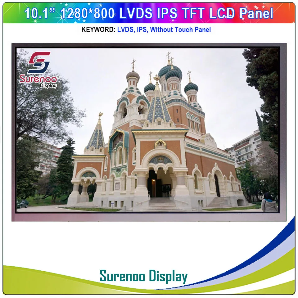 10 1 дюймовый экран 1280*800 IPS LVDS TFT ЖК дисплей монитор экрана без сенсорной
