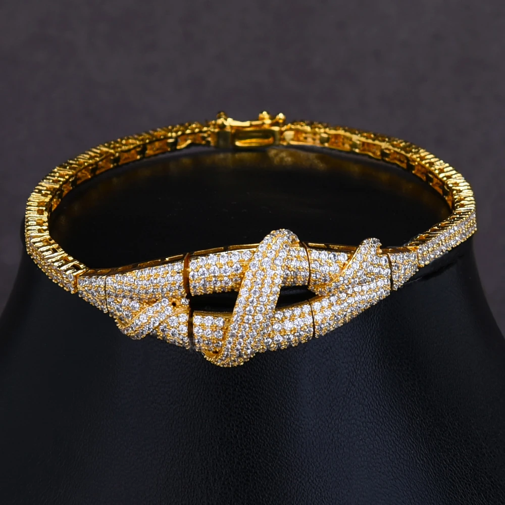 Женский Свадебный комплект украшений GODKI набор из 4 предметов: ожерелье серьги