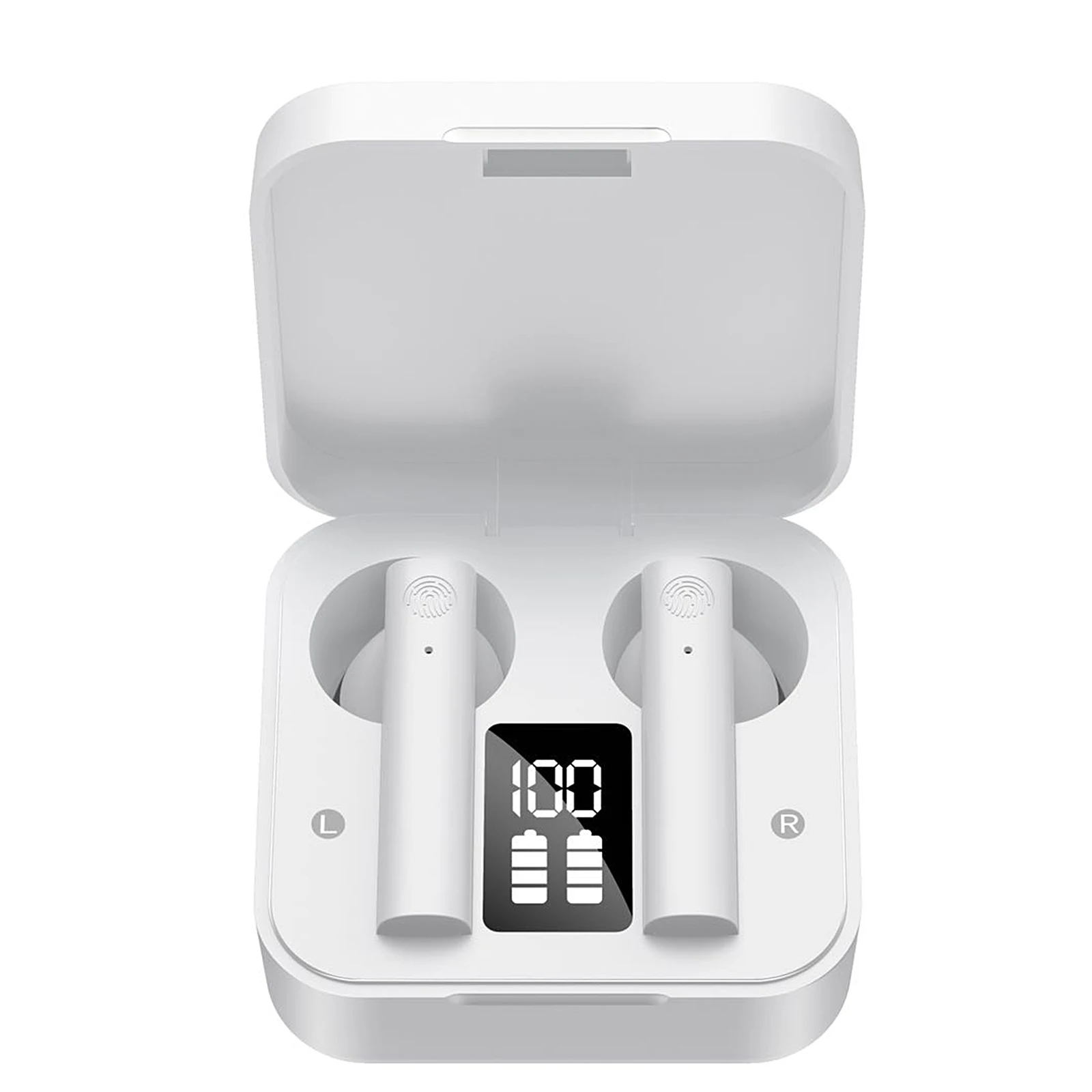 

Wireless Bluetooth Earphone LED Digital Display Digital In-Ear Stereo Headset Built-In 250mAh Battery For Business Sports