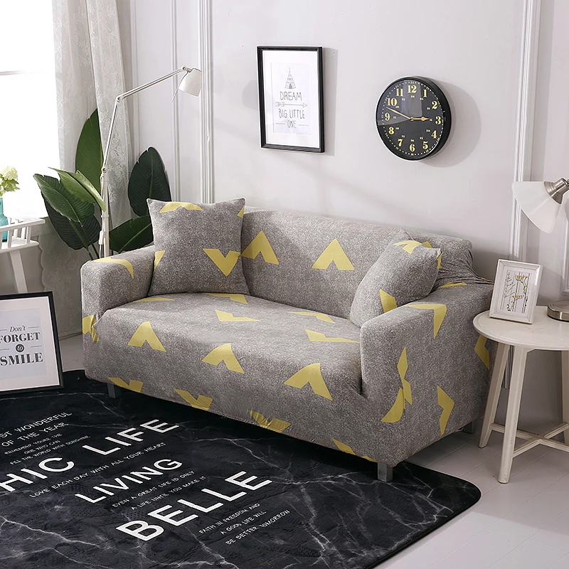 

Combination Splicing Corner Sofa Cover for Living Room Elastic Plaid L-shaped Sofa Covers Chaise Longue
