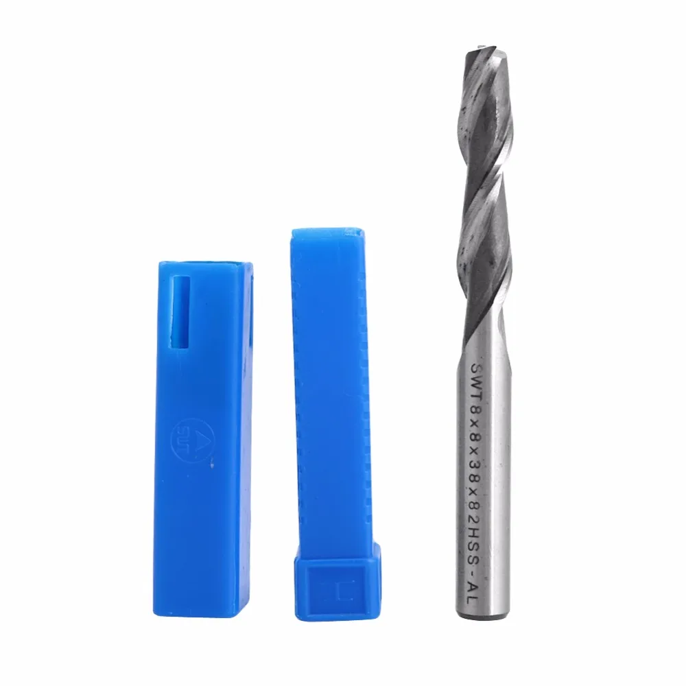 

1Pc HSS & Aluminium Extra Long 8mm 2 Flute Mill Cutter CNC Bit Extended