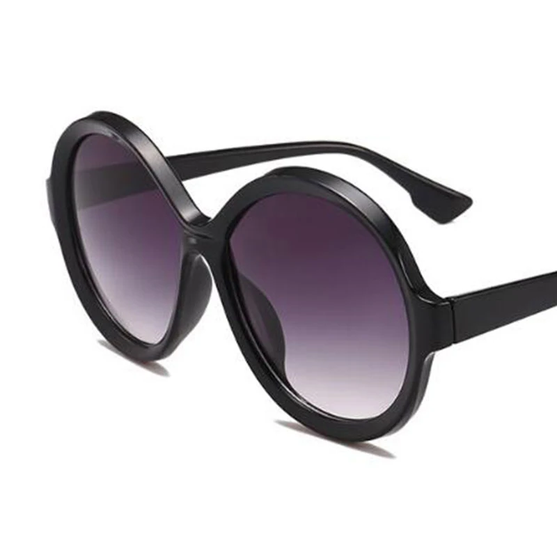 Большие круглые солнцезащитные очки женские Роскошные Модные прозрачные в