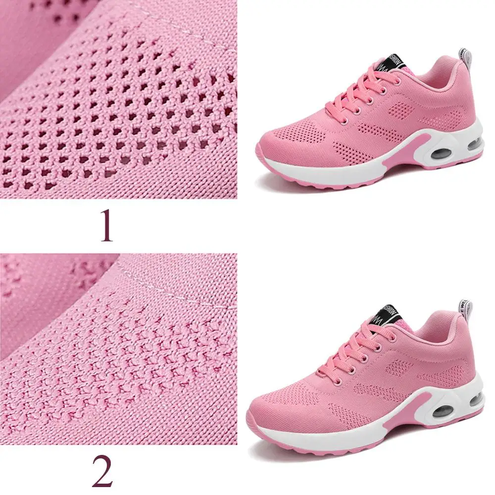 Женские амортизирующие кроссовки WJ027 модная дышащая сетчатая обувь для девушек