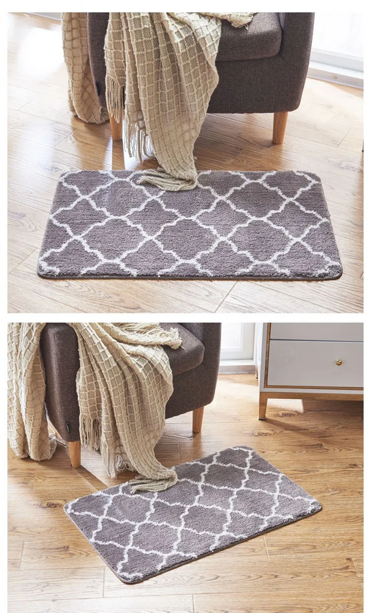Moroccan Trellis Design Area Rug, traditional lattice bedside carpet,Modern Design Perfect for Any Floor