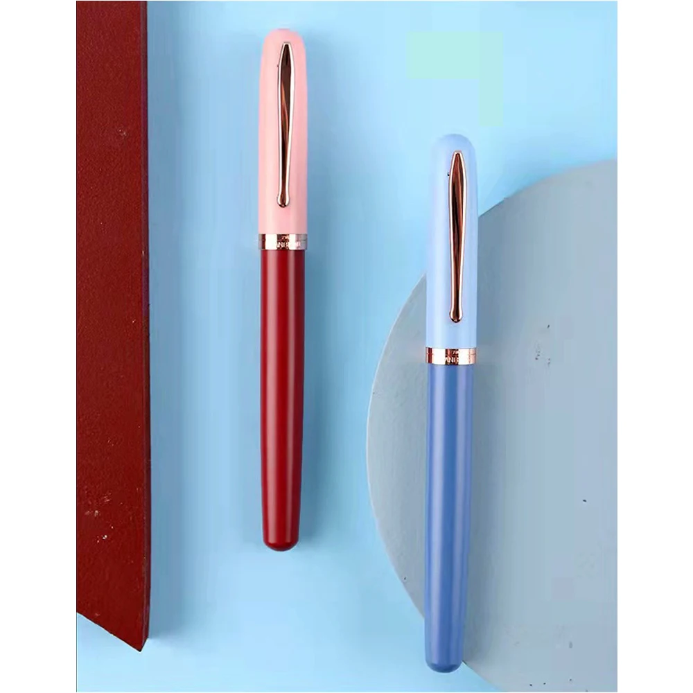 12Pcs Elegant Office Supplies Metal fountain pen School Pens For Writing Morandi Beautiful China Stationery Durable Ink Pen - купить по