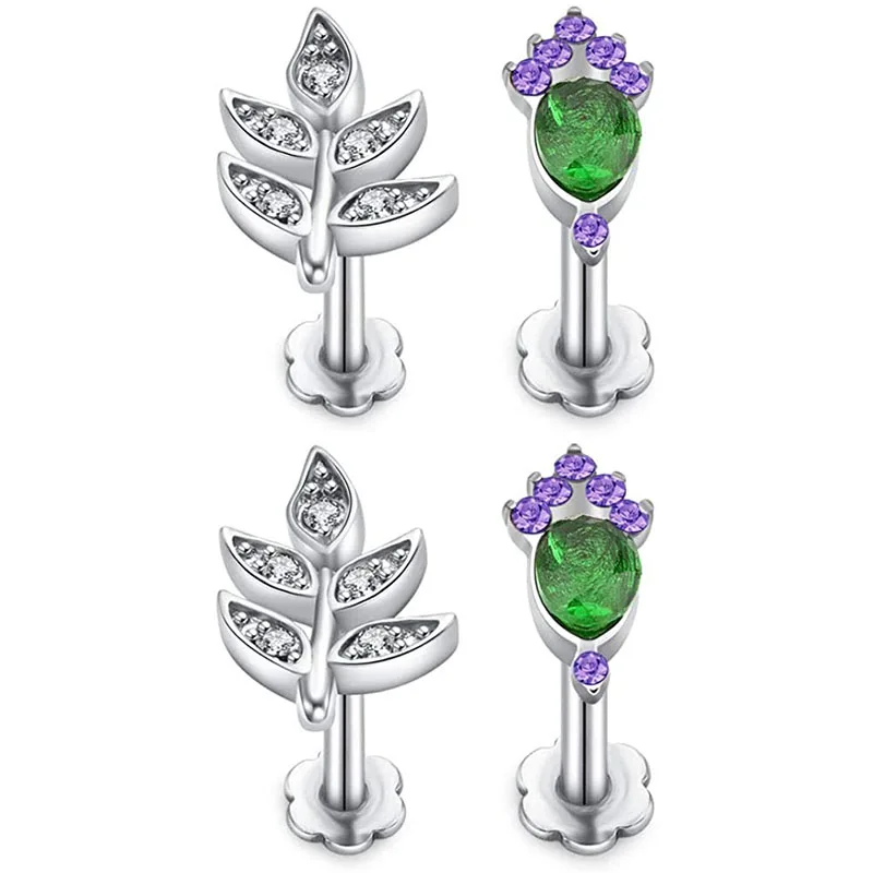 Серьги гвоздики на хрящевую ткань для мужчин и женщин украшения пирсинга