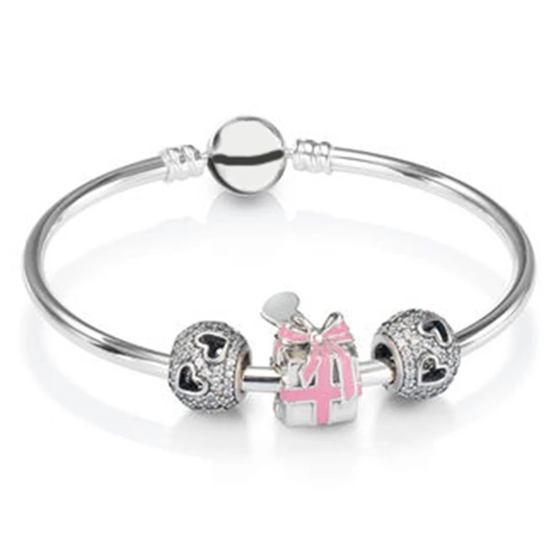 

NEW 100% 925 Brand-New 1:1 Charm Attractive Gift Bracelet Set Appropriate Gift Valentine Gift Factory Direct