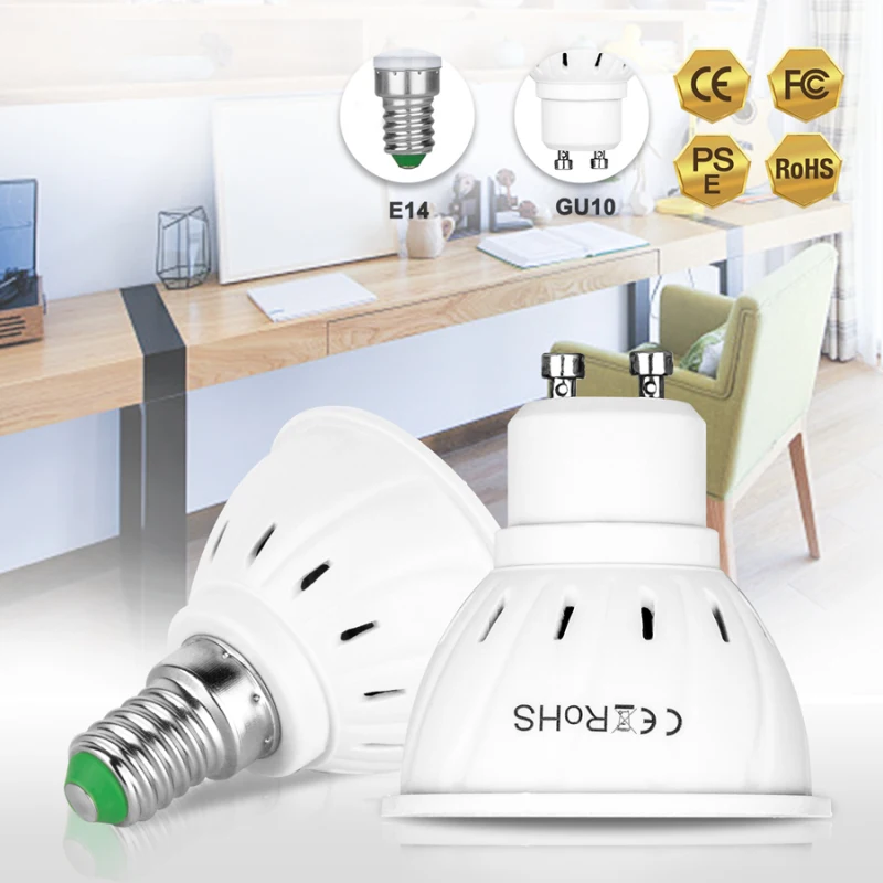 220V GU10 MR16 E27 / E14 B22 Светодиодный прожектор лампы для Дисплей окна обычная лампа