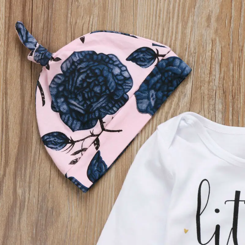 Коллекция 2019 года осенняя одежда с цветочным рисунком для маленьких девочек