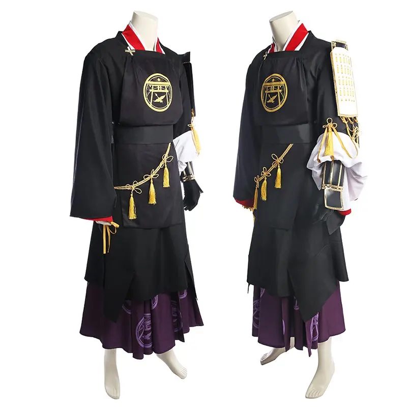 

Hot Webgame Touken Ranbu Taroutachi Kimono Cosplay Costume Custom Black Printed Kimono Clothing For Adult