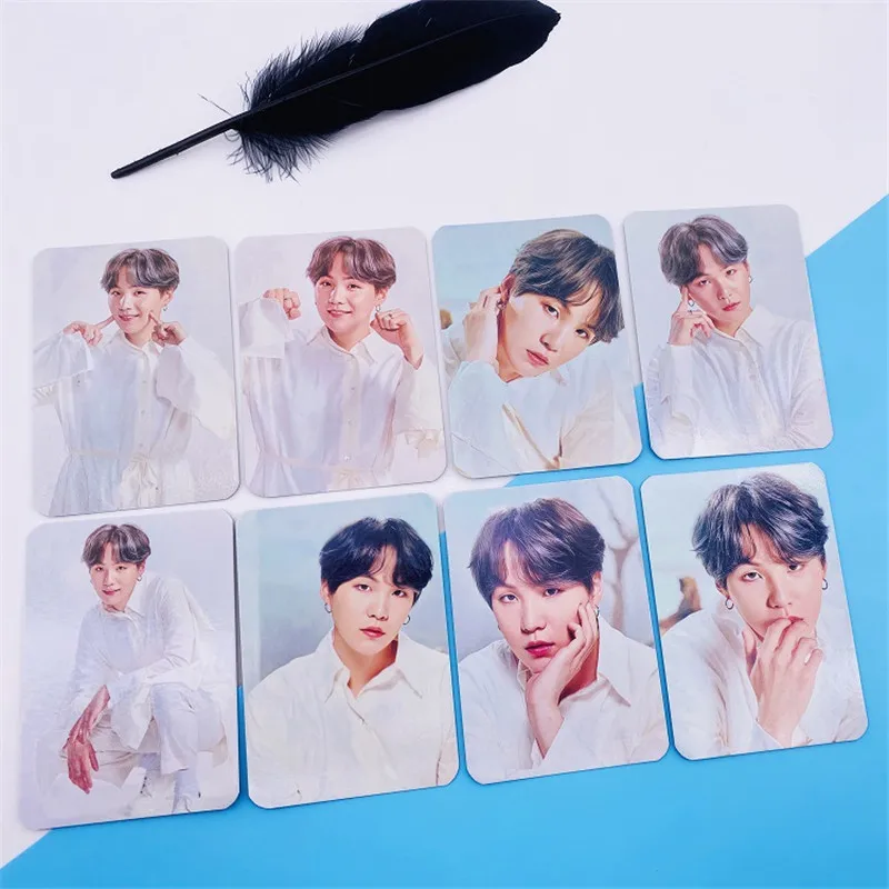 Nueva colecci&oacute;n de seguidores de tarjetas de 7x10cm, set de 8 unids/set de tarjetas de Tour de mapa Bangtan Boys, grupos de Corea del Sur, Kpop, calidad superior-3