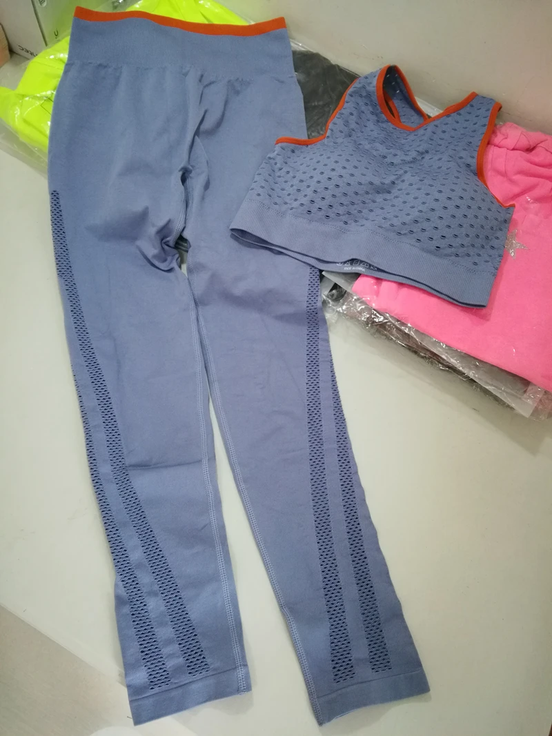 

CXUEY Mesh Gym Set Women New Workout Clothes for Women Dry Fit Fitness Suit Hip Lift Woman Yoga Set Elasticity Women Tracksuit