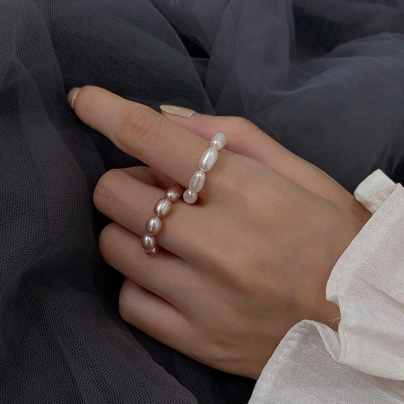 Женское кольцо с жемчугом особой формы в стиле барокко новинка 2020 модное