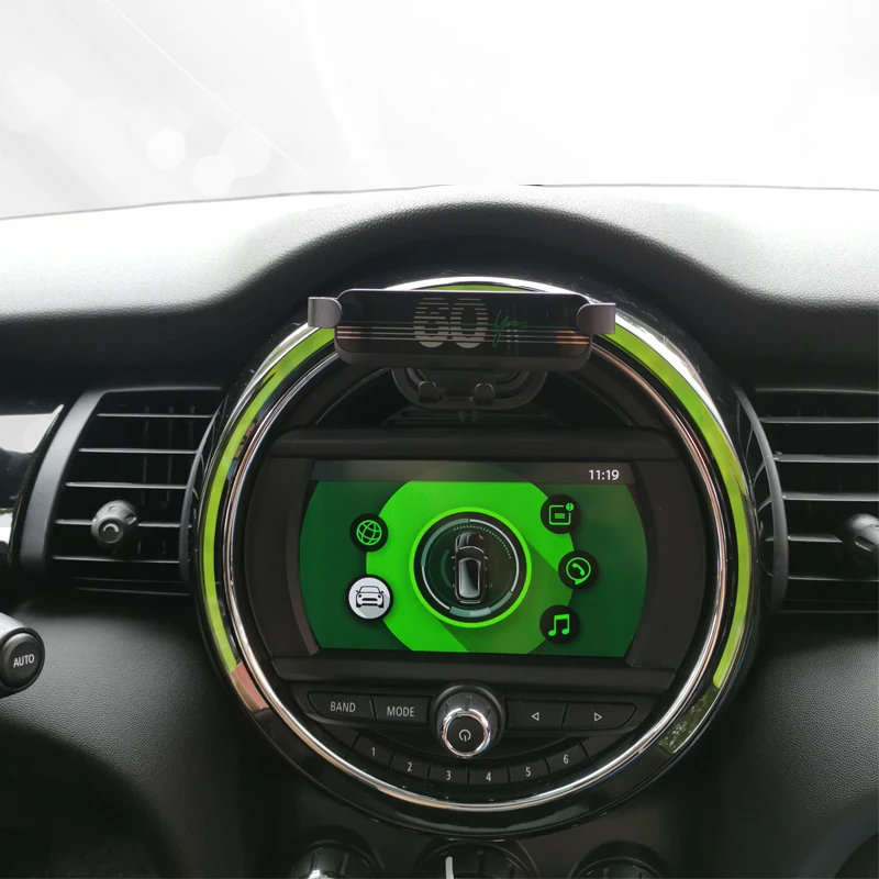 car navigation phone holder bracket wireless charging phone base for mini cooper one s jcw d f55 f56 f60 countryman accessories free global shipping