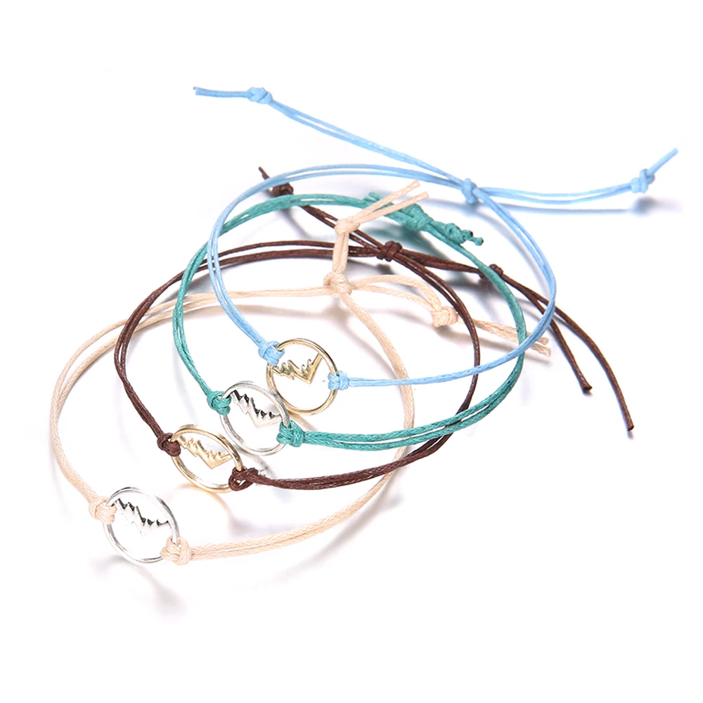 4 шт./компл. в богемном стиле минималистский ретро красочная плетеная веревка