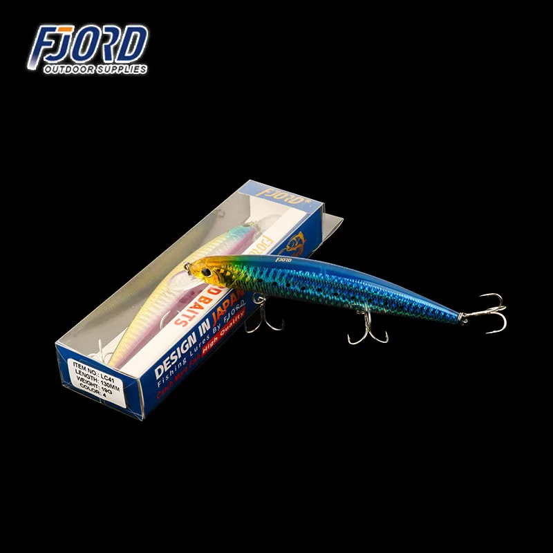 

FJORD 130mm 19g Tide Minnow Fishing Lure Swimbait Jerkbait Floating Artificial Fishing Baits Pesca Topwater Lure